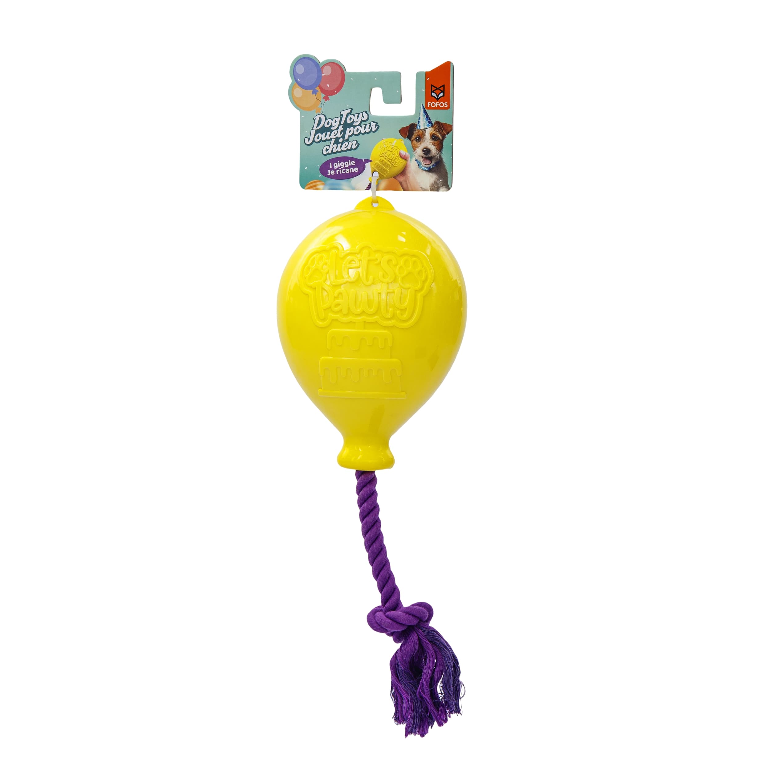 FOFOS Birthday Balloon W Giggle Sound Dog Toy - Image 1