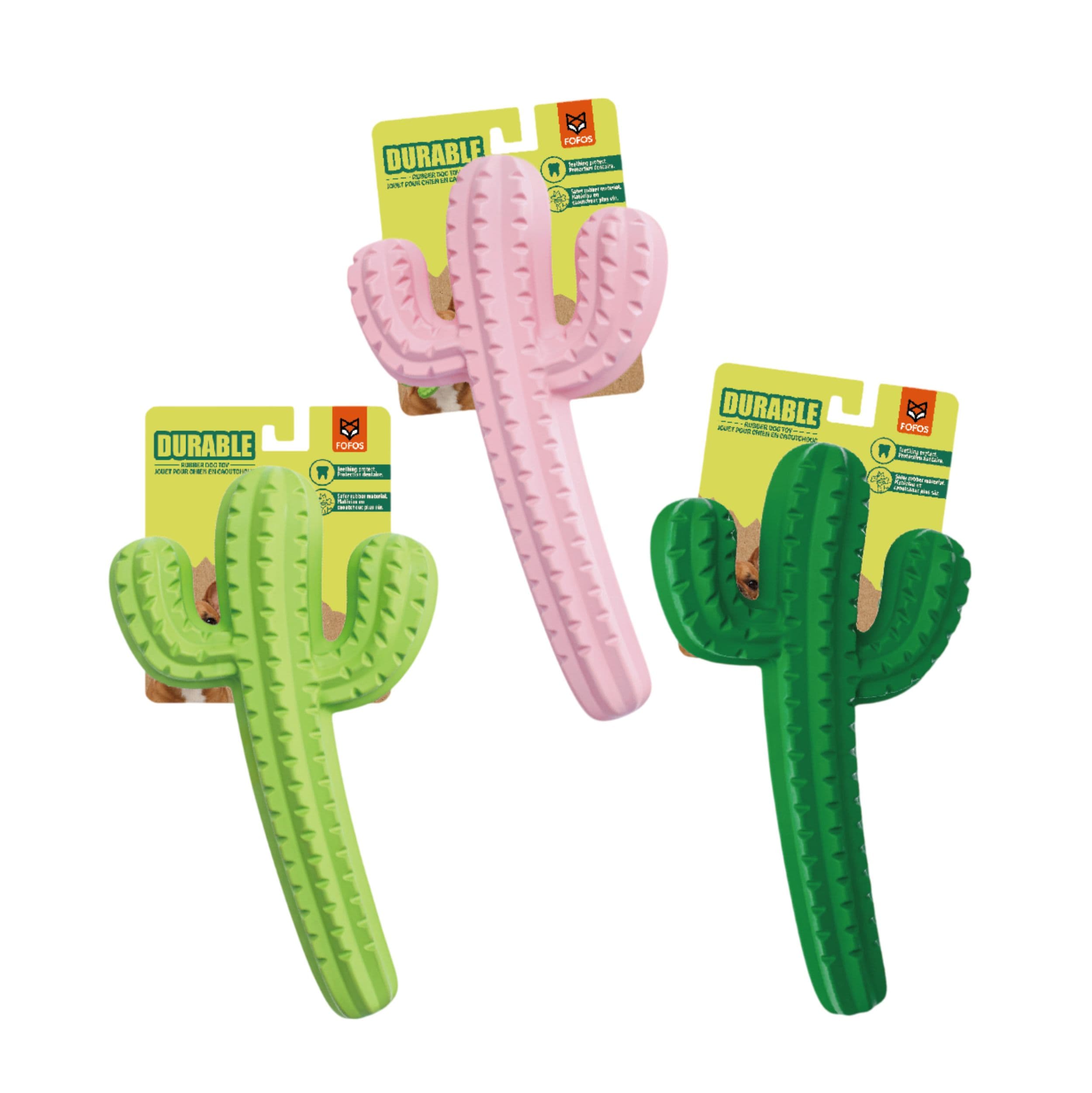 FOFOS Dog Chew Toy Cactus - Assorted - Image 1