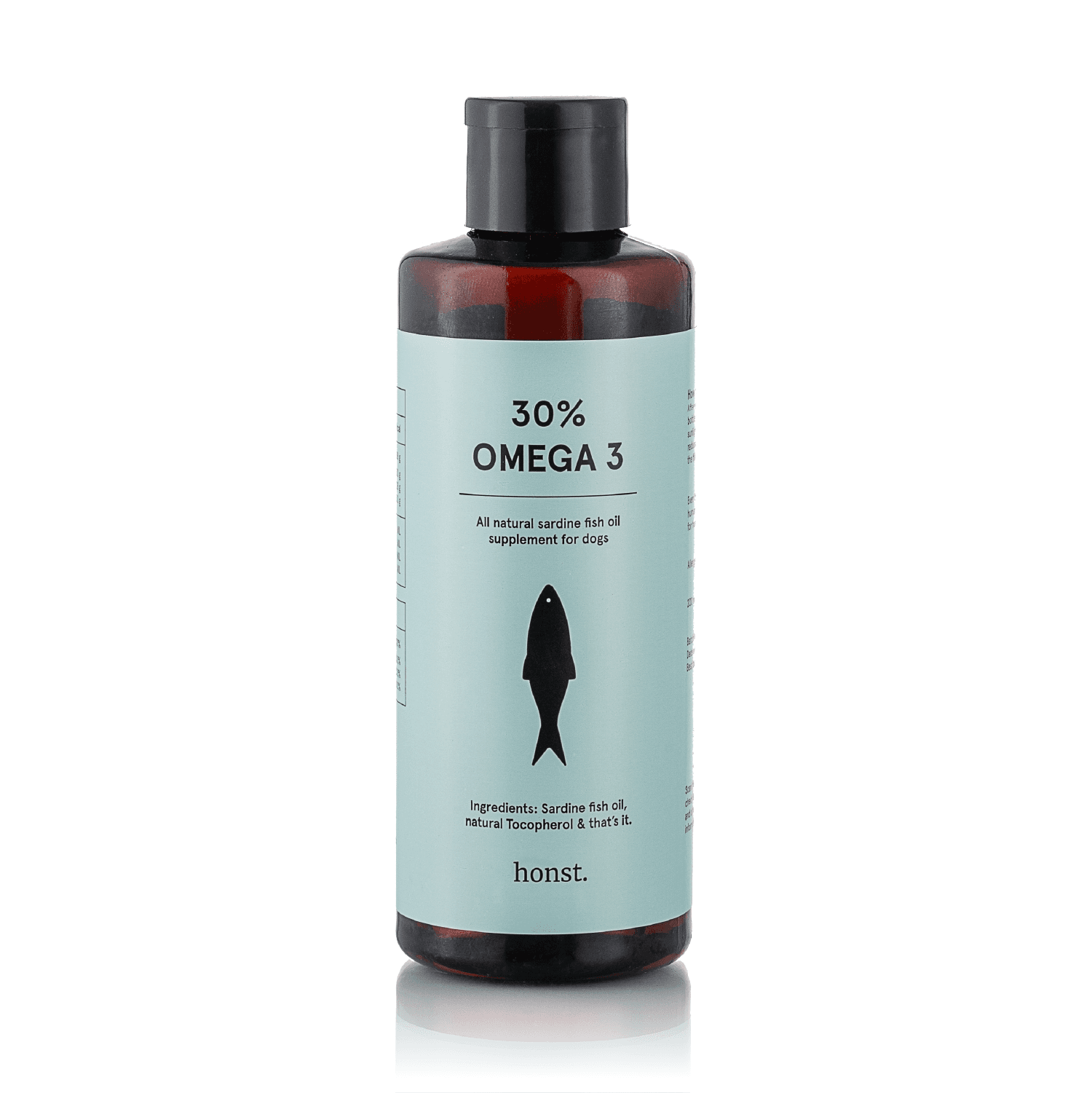 30 Percent Omega 3 Sardine Fish Oil for Dogs Honst (100ML) - Image 1